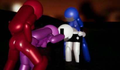 Group sex game characters Among us in hentai porn