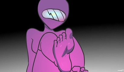 Among us characters staged an orgy on a spaceship