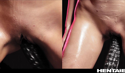 Fantastic lesbian sex with alien tentacles