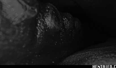 Alien with tentacles fucks busty girl hard in the bedroom