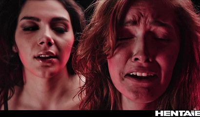 Six girls from planet Earth got into group sex with a Mr. Alien