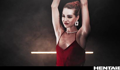 Alien filled with slime blonde after hard rape