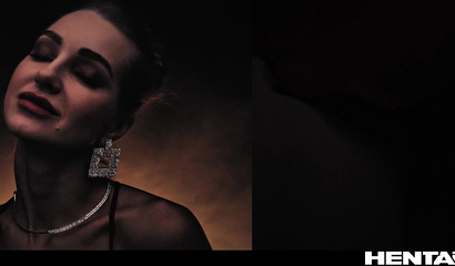 Alien filled with slime blonde after hard rape