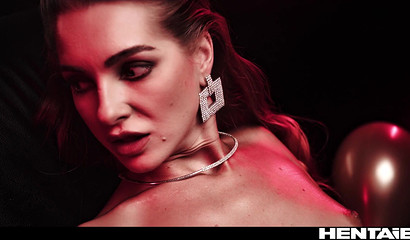 Alien filled with slime blonde after hard rape