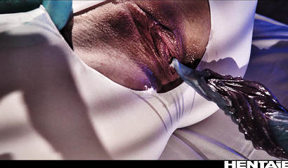 Alien tentacles pussyfucking hospital patient