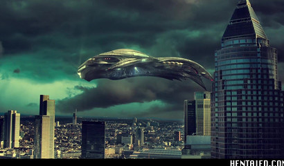 The alien invader of the Earth fucks a sexy girl with tentacles