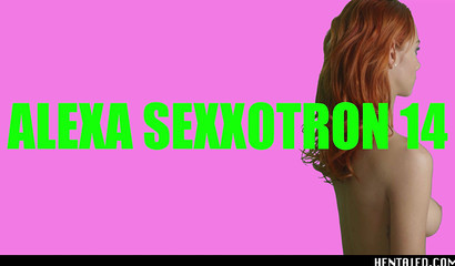 Naked girl rides a dildo and has ahegao orgasm