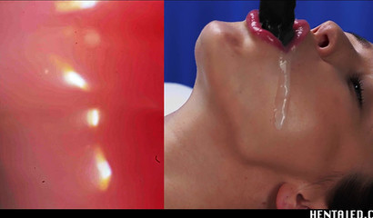 Sexy nurse fucked by scary tentacles