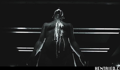 Ahegao vivid orgasm with girl dripping mucus