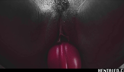 Ahegao vivid orgasm with girl dripping mucus