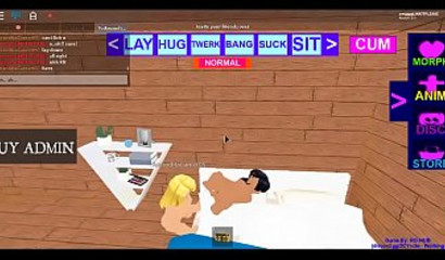 A Hot Blonde Roblox Lesbian licks a Nervous Latino girl as she moans