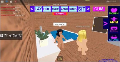 A Hot Blonde Roblox Lesbian licks a Nervous Latino girl as she moans