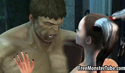 Hulk Hulk Fucks Harley Quinn Street In XXX Animation