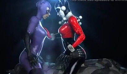 Harley Quinn fucks different characters in a selection of XXX cartoons