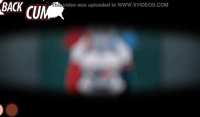 Harley Quinn in hentai cartoon rides a stranger's cock