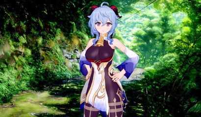 Nymphomaniac Ganyu gets a lot of cum in her shaved pussy, porn Genshin Impact