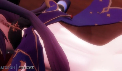 Get deeper into my ass! Blue-haired Mona gets deep anal penetration