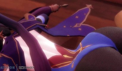 Get deeper into my ass! Blue-haired Mona gets deep anal penetration