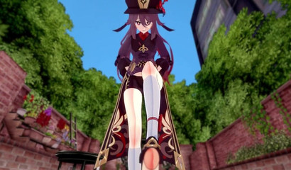 Si succhia il cazzo se stessa Hu Tao da Genshin Impact in hot hentai porno pov