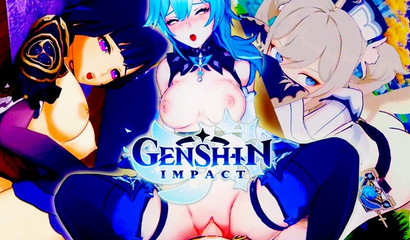 A selection of hentai porn Genshin Impact, very hot anime!