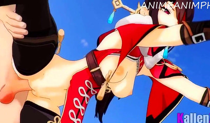 A selection of hentai porn Genshin Impact, very hot anime!
