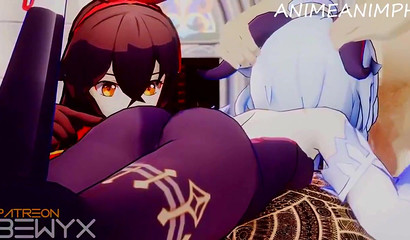 A selection of hentai porn Genshin Impact, very hot anime!