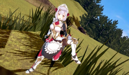 Cute hentai girl Noelle publicly fucked on the street, porn Genshin Impact