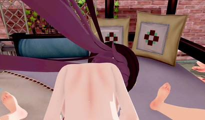 Cartoon girl Hu Tao gets liquid cum in her pussy, porn cartoon Genshin Impact