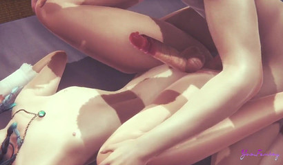 Eşcinsel Venti, 3d Porno Genshin Impact'ta bir doz anal orgazm alır