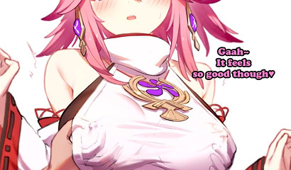 Pink-haired anime beauty Yae Miko loves to fuck