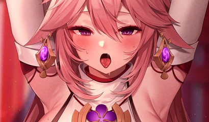 Pink-haired anime beauty Yae Miko loves to fuck