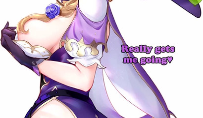 Exciting cartoon video with beauty Lisa from Genshin Impact