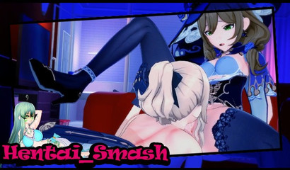 Blonde Lisa licks Jean's pussy and fucks her with a strap-on