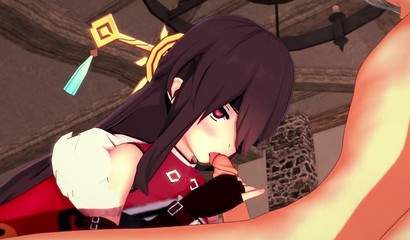 Lucky guy got a long sex with Beidou in a bar