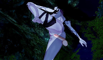 Big-boobed Rosaria from Genshin Impact gets fucked hard in the woods