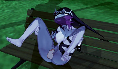 Big-boobed Rosaria from Genshin Impact gets fucked hard in the woods