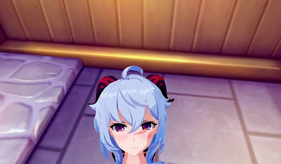 The guy fucks for a long time and ends up in Gania's pussy over and over again