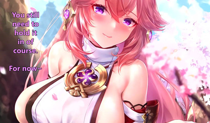 Красочный ХХХ мульт комикс с красотками Яэ Мико и Райден Сёгун