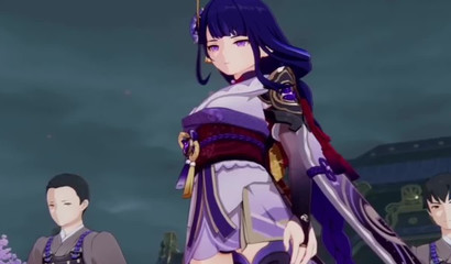 Curvy brunette Raiden Shogun had sex with her boyfriend