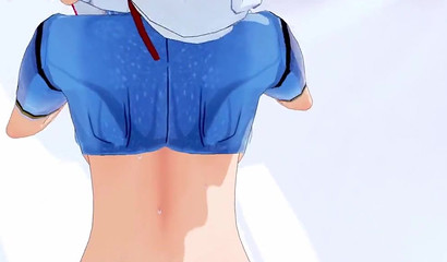 Slender blonde Ayaka fucks in a doggy style pose with her boyfriend