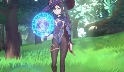 The sorceress Mona fucks in the forest with a stranger in a 3D porn cartoon