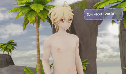 Busty 3d blonde Jean passionately has sex on the island with a guy