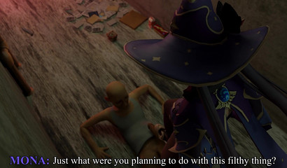 女性统治！ 情妇蒙娜丽莎羞辱一个奴隶在3d色情Genshin影响