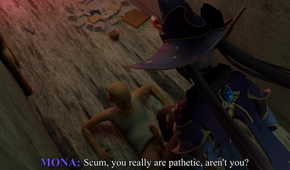 女性统治！ 情妇蒙娜丽莎羞辱一个奴隶在3d色情Genshin影响