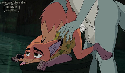 A big dog fucks a satisfied fox Nick from Zveropolis" in the ass"