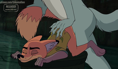 A big dog fucks a satisfied fox Nick from Zveropolis" in the ass"