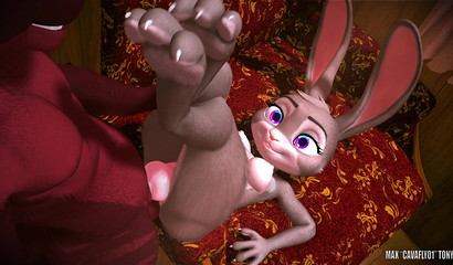 Fox Nick Wild cum in pussy bunny Judy Hops after sex