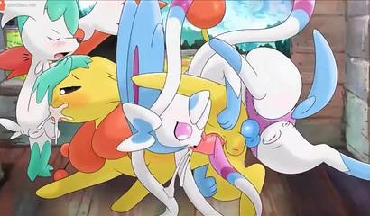 Pokemon have sex in a large animated compilation
