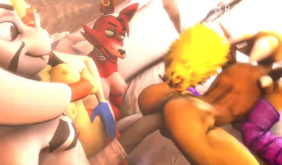 Animated 3D porn with Pokemon group sex