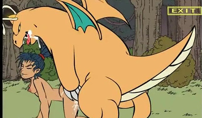 Huge Charizard cums in girl's pussy, sex video from Pokemon game